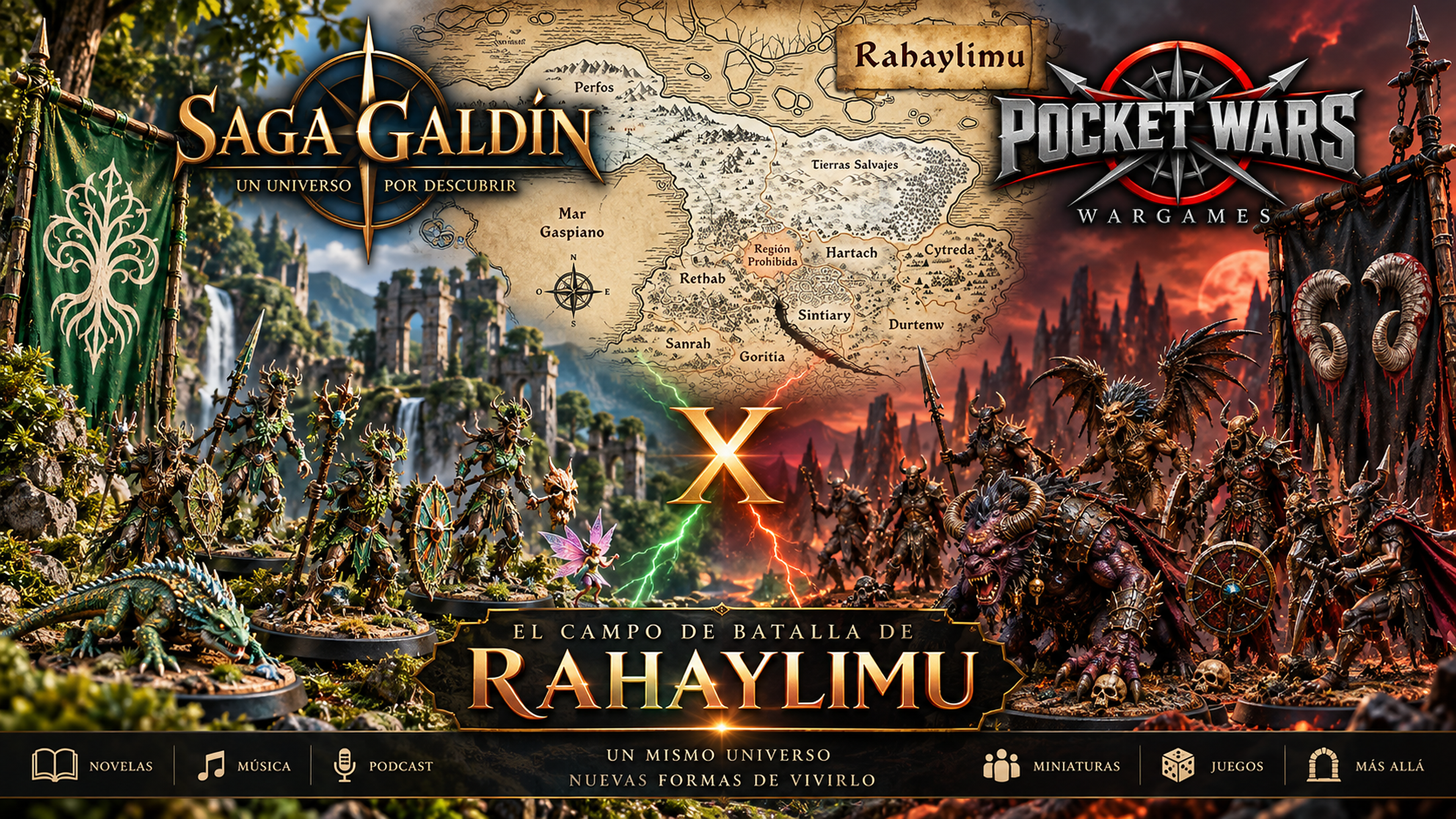 Saga Galdin y Pocket Wars Wargames. El campo de batalla de Rahaylimu.
